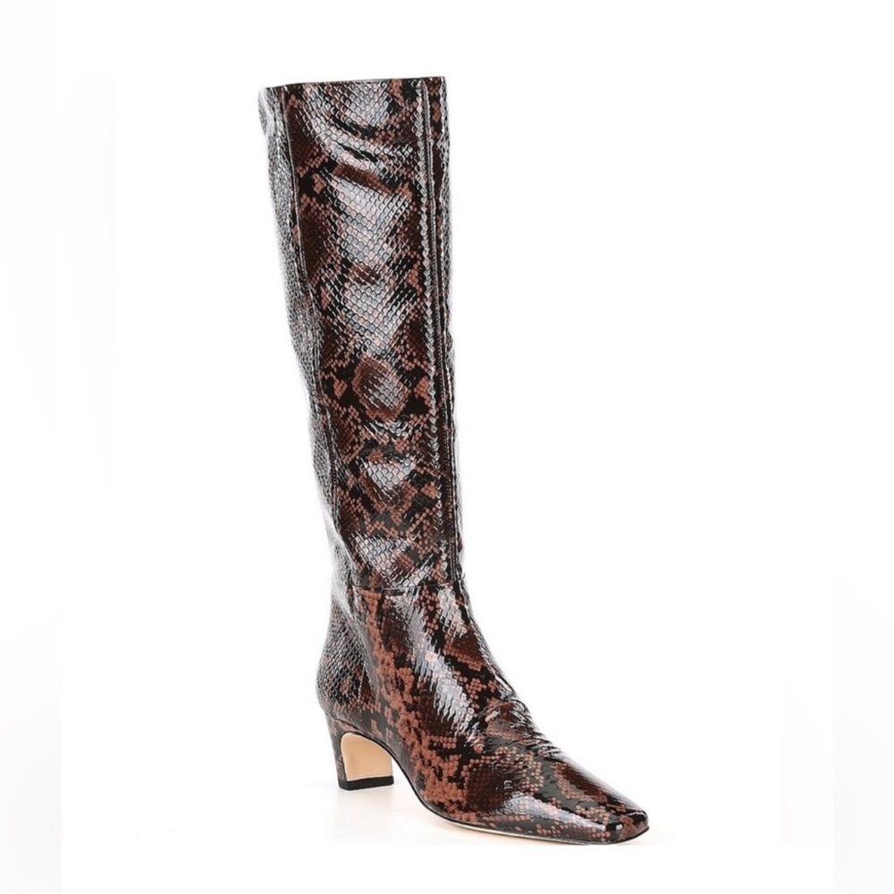 NWT Antonio Melani Mades Snake Patent
Leather Tall Dress Boots Sz 8,5 - Picture 2 of 2